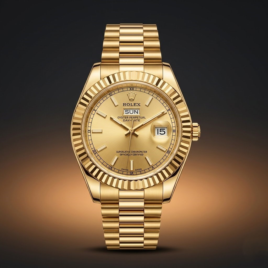 Rolex Quartz Movement Stainless Steel Analog Watch for Men