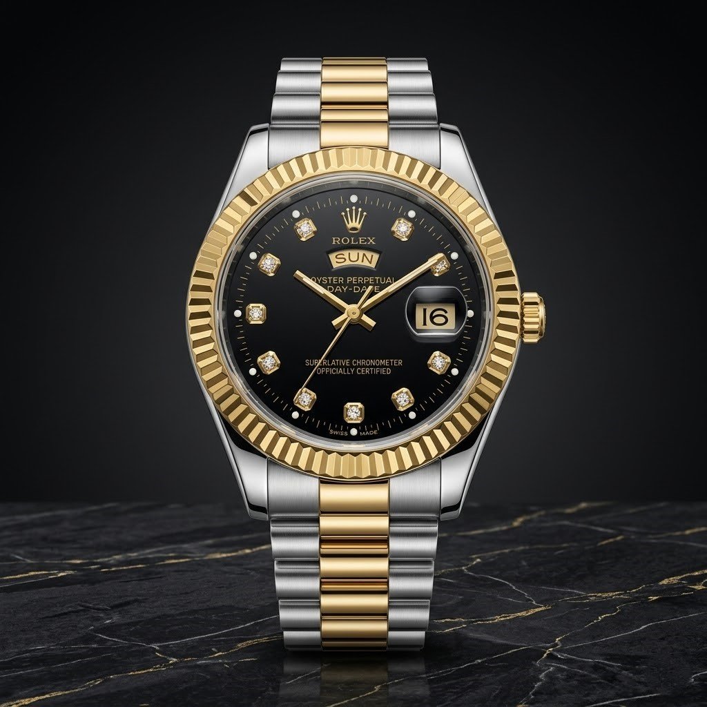 Rolex Quartz Movement Stainless Steel Analog Watch for Men
